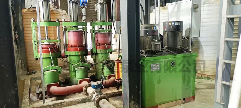 壓濾機柱塞泵三缸泵現(xiàn)場使用圖片3 洗煤廠大流量壓濾機節(jié)能入料泵