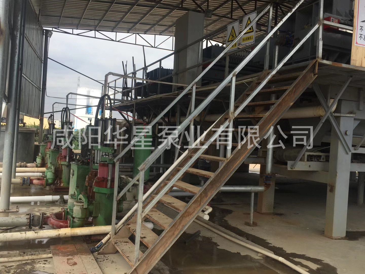 壓濾機專用泵使用現(xiàn)場河道調蓄池河道清淤現(xiàn)場